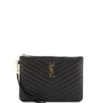 Saint Laurent Monogram Matelasse Pouch Bag 1