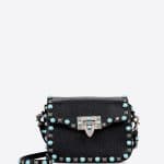 Valentino Black Rockstud Rolling Small Cross Body Bag