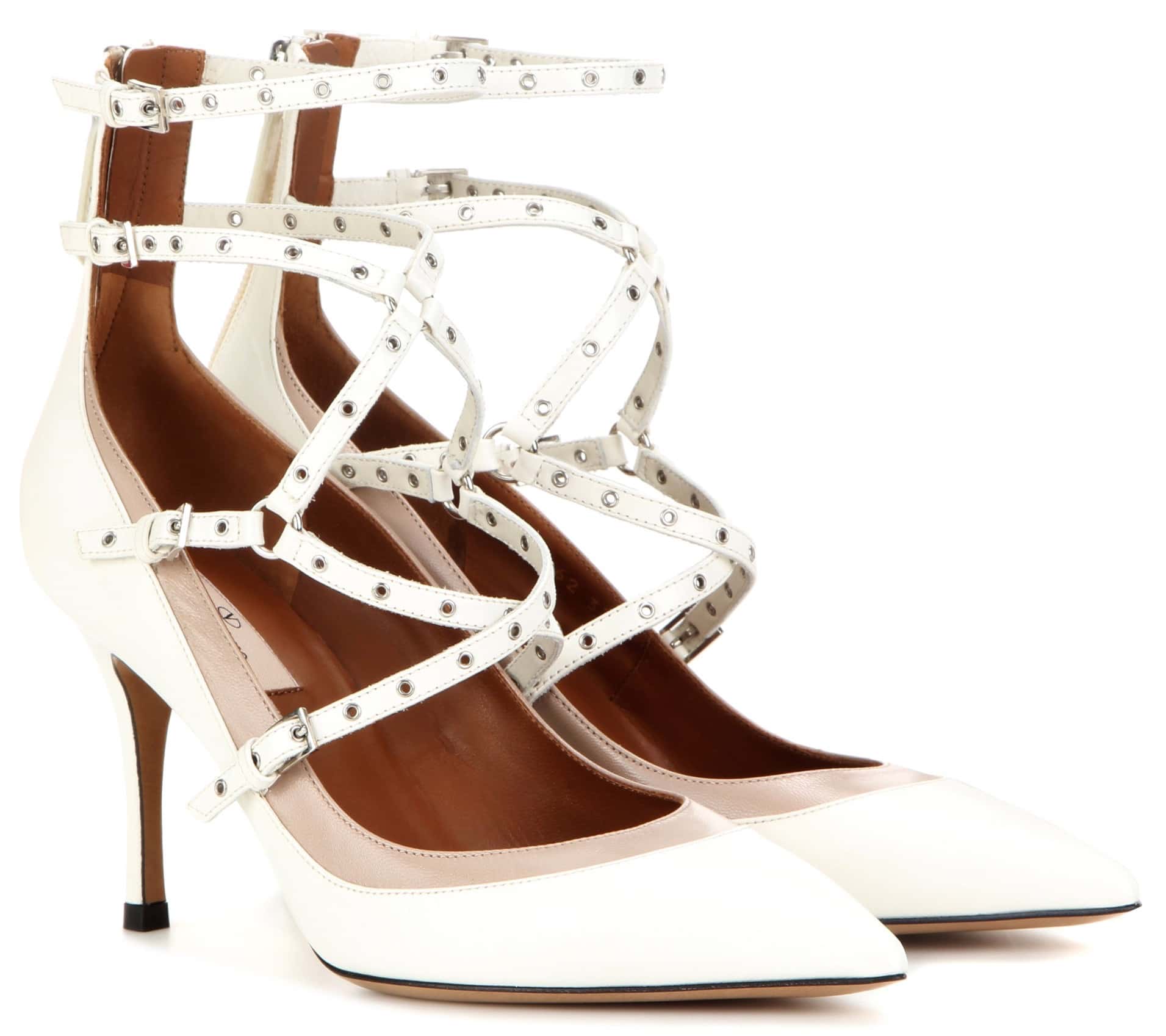 Valentino Love Latch Leather Pumps