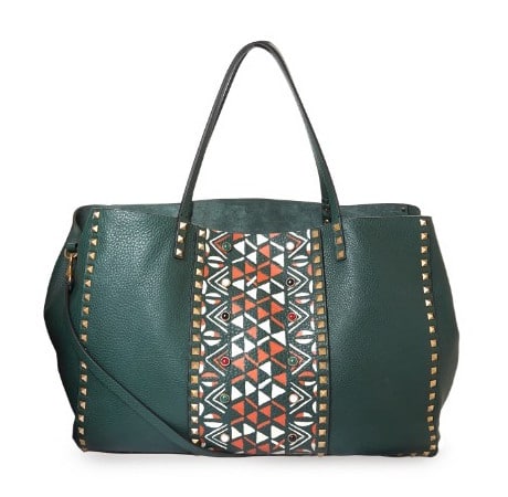 Valentino Rockstud Hand-painted Leather Tote Bag