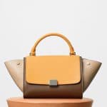 Celine Beige Multicolor Shiny Smooth Calfskin Small Trapeze Bag