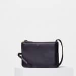 Celine Black Smooth Lambskin Trio Shoulder Bag