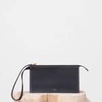 Celine Black with White Double Stitching Ring Multifunction with Dragonne
