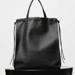 Celine Black/Burgundy Vertical Coulisse Shoulder Bag