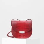 Celine Carmin Lizard Small Trotteur Shoulder Bag