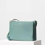 Celine Green Smoke Grained Lambskin Trio Shoulder Bag