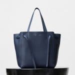 Celine Indigo Soft Grained Calfskin Medium Cabas Phantom with Belt Bag