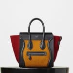 Celine Orange Multicolor Felt Micro Luggage Bag