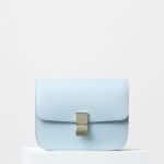 Celine Pale Blue Box Calfskin Medium Classic Box Bag