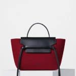 Celine Red Felt Mini Belt Bag