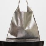 Celine Silver Metallic Medium Shopper Shoulder Bag