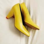 Celine Yellow Kidskin Petal Heel Pump - Fall 2016 Lookbook 8