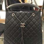 Chanel Black CC Bucket Large Bag 2