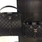 Chanel Black CC Bucket Large and Small Bags