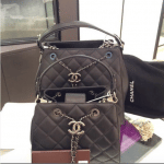 Chanel Black CC Bucket Small and Large Bags