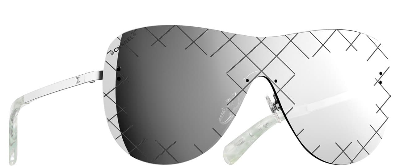 Chanel Quilted Shield Sunglasses, Chanel Sunglasses