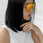 Chanel Red Shield Runway Sunglasses