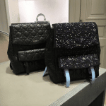 Dior Black Lambskin and Embellished Stardust Backpack Large Bags