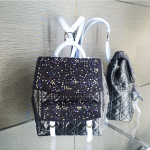 Dior Black/Blue Embellished Stardust Backpack Large Bag