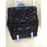 Dior Black/Blue Embellished Stardust Backpack Large Bag 4