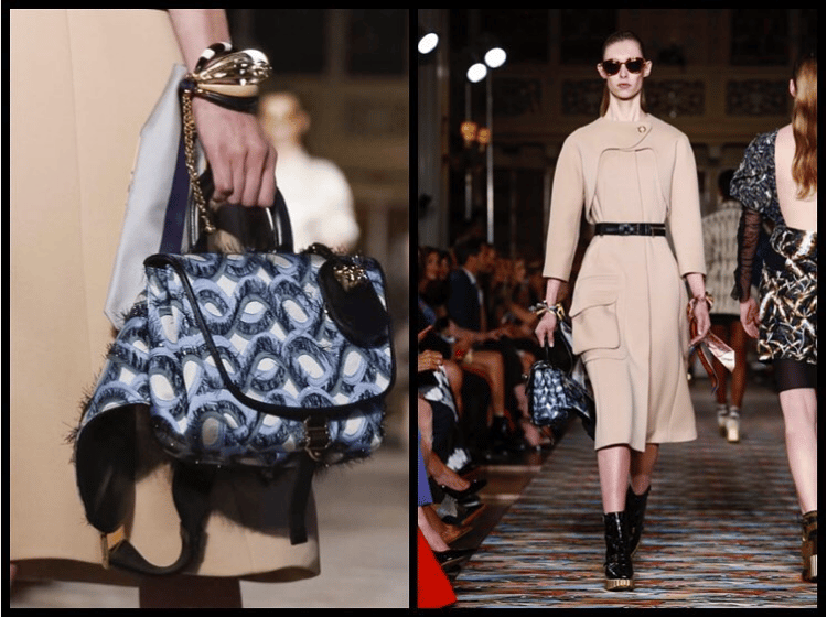 Dior Blue Wave Printed Top Handle Bag 2 - Cruise 2017