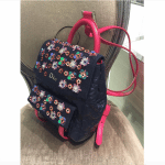 Dior Blue/Pink Embellished Stardust Backpack Small Bag