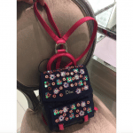 Dior Blue/Pink Embellished Stardust Backpack Small Bag 2