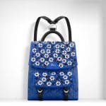 Dior Electric Blue/Black Floral Embroidered Stardust Backpack Bag