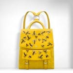 Dior Mimosa Yellow Dragonflies Embroideres Stardust Backpack Bag