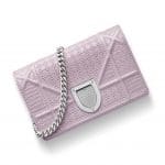 Dior Pale Pink Patent Diorama Baby Pouch Bag