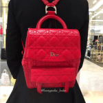 Dior Red Stardust Backpack Large Bag