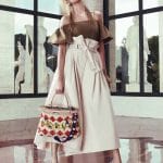 Fendi Beige/Red/Blue with Floral Appliques Peekaboo Bag - Resort 2017