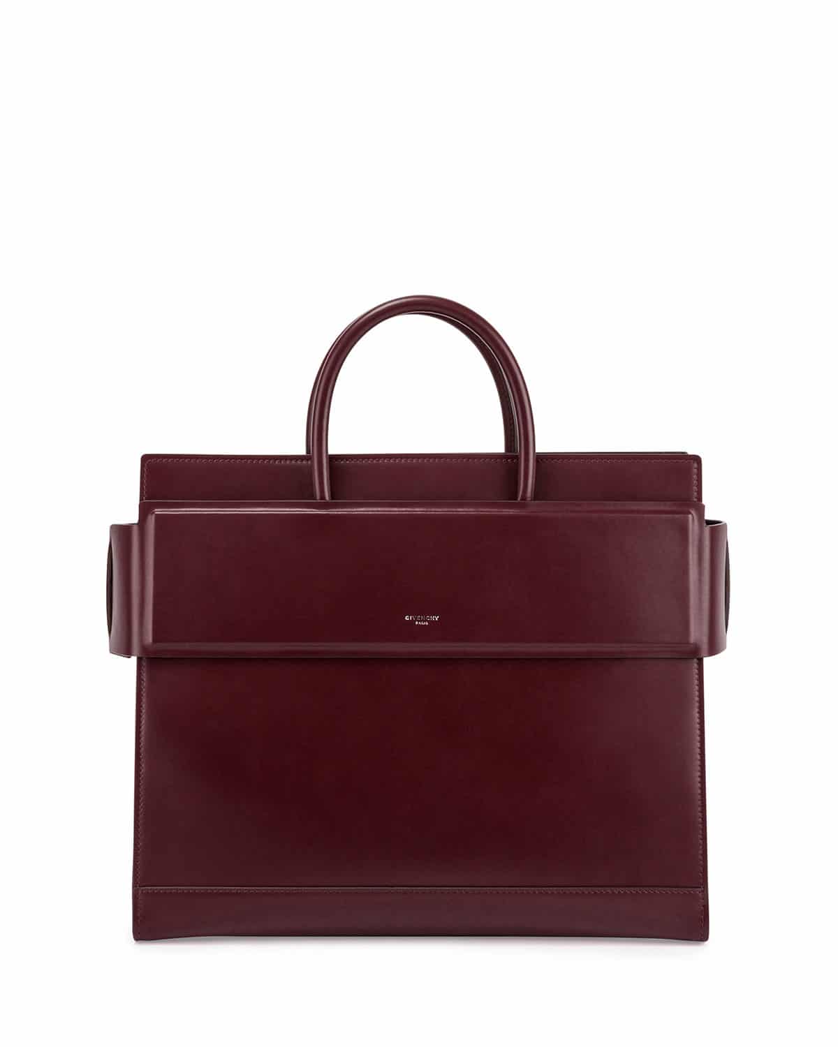 Givenchy Burgundy Horizon Small Satchel Bag