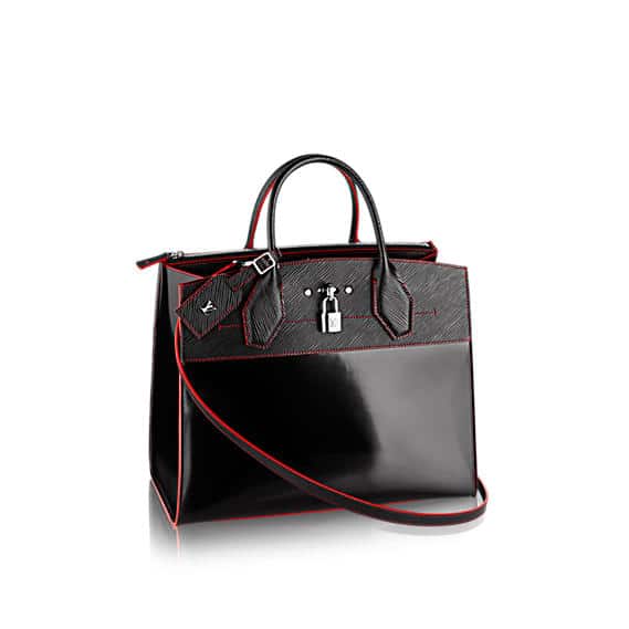 Louis Vuitton Calfskin City Steamer Mini Black 478773