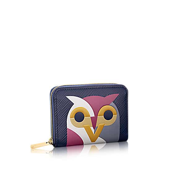 LOUIS VUITTON Monogram LOVELY BIRDS OWL Card Holder Wallet RARE + Receipt