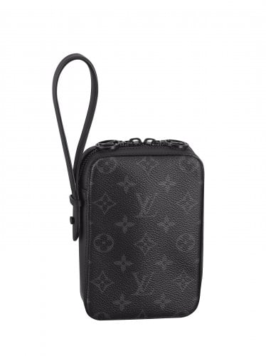 Louis Vuitton Monogram Eclipse Clutch Bag Documents Frank GM GI0273 Black  Men's