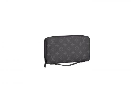 Louis Vuitton Monogram Eclipse Clutch Bag Documents Frank GM GI0273 Black  Men's