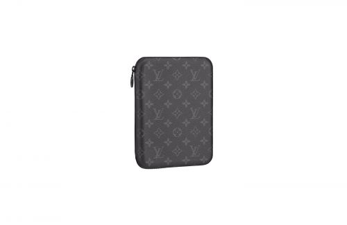 Louis Vuitton Monogram Eclipse iPad Cover M61870 Black Free Shipping