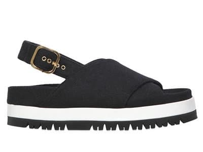 Marni Wool Felt Sling Back Sandals