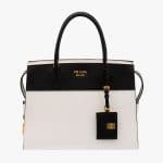 Prada Black/White Esplanade Medium Bag