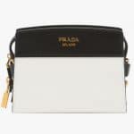 Prada Black/White Esplanade Shoulder Bag