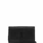 Saint Laurent Black Monogram Chain Wallet