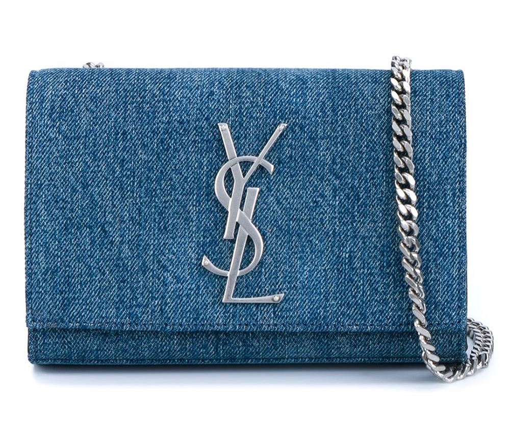 Saint Laurent Denim Monogram Bag