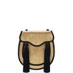 Saint Laurent Gold/Black Velour Opium 2 Tassel Crossbody Bag