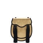 Saint Laurent Gold/Black Velour Opium 2 Tassel Crossbody Bag