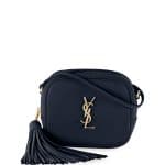 Saint Laurent Navy Monogram Blogger Crossbody Bag