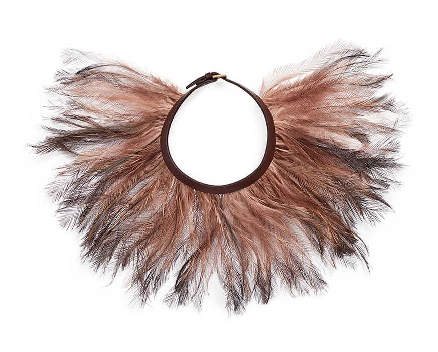 Valentino Feather Choker Necklace