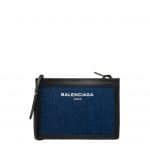 Balenciaga Bleu Indigo/Noir Denim Navy Clutch Bag