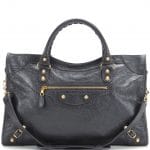 Balenciaga Gris Fossile Giant 12 Gold City Bag