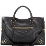 Balenciaga Noir Classic Metallic Edge City Bag